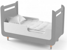 Ліжечко-трансформер IndigoWood Bubble Kit 124,5x63,5cm gray (з додатковим бортиком)